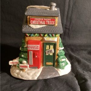 Coco-Cola Company Christmas Town Square and Village. Cooper Farm Trees